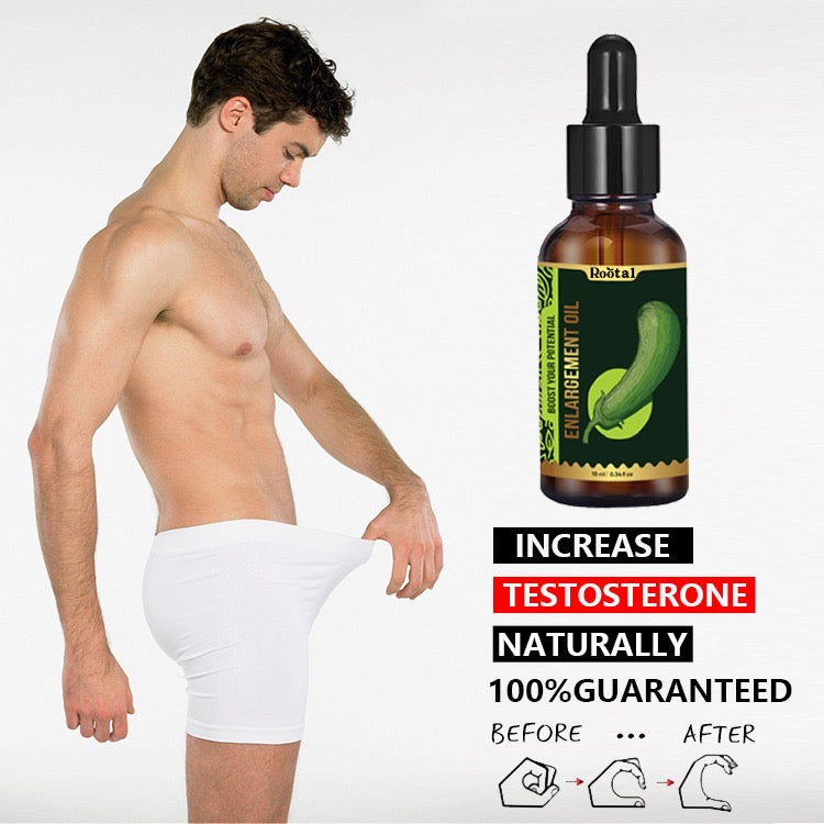Rootal Oil Men's Essential Body Care Revitalizing & Nourishing Massage Oil 10 ml Lightweight with Premium Botanical Oils for Deep Hydration and Relaxing Sensation - Healthcare, Wellness Comfort Daily