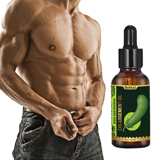 Rootal Oil Men's Essential Body Care Revitalizing & Nourishing Massage Oil 10 ml Lightweight with Premium Botanical Oils for Deep Hydration and Relaxing Sensation - Healthcare, Wellness Comfort Daily